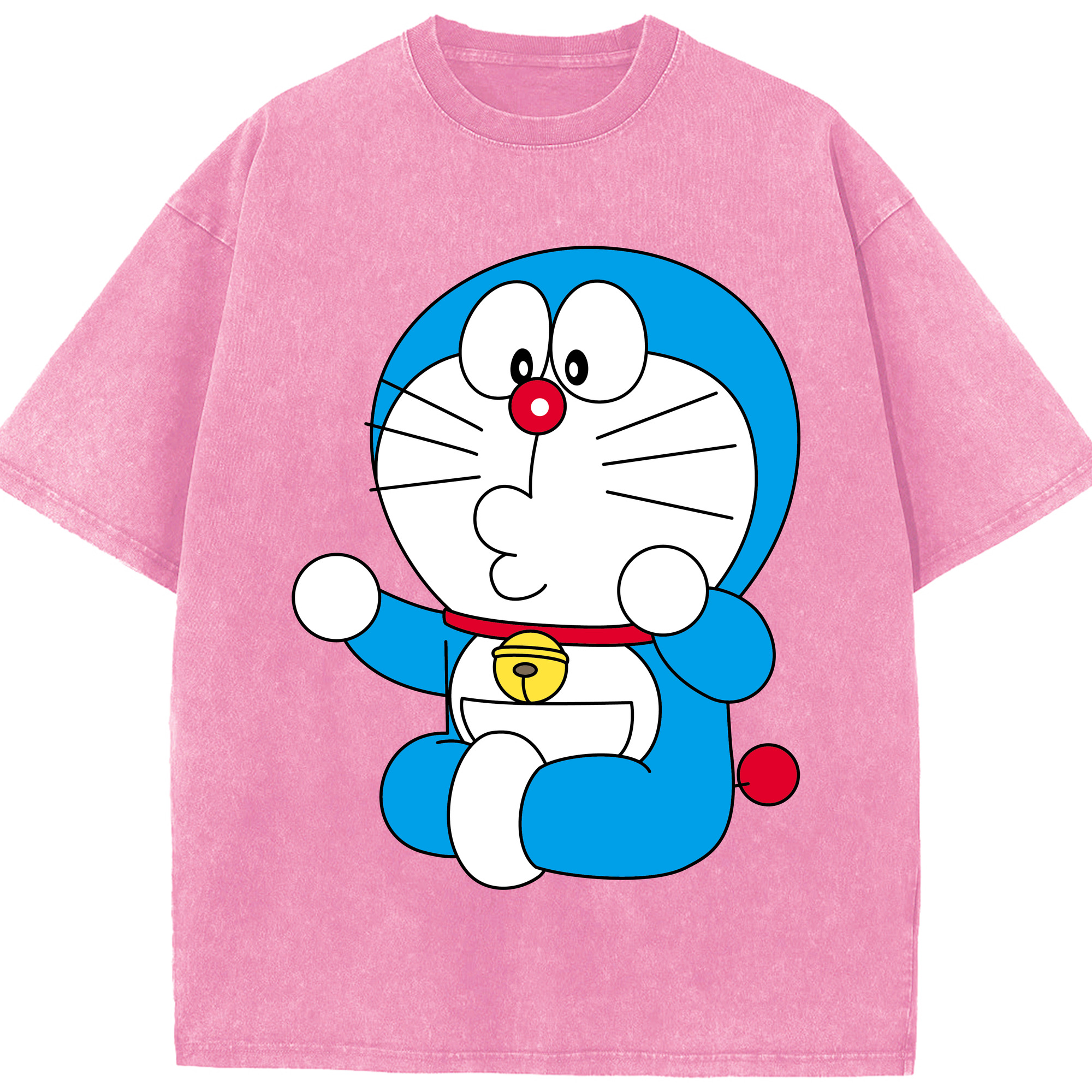 （画像用） ドラえもん Doraemon 綿100% ヴィンテージ風 半袖Tシャツ（フロントプリント）